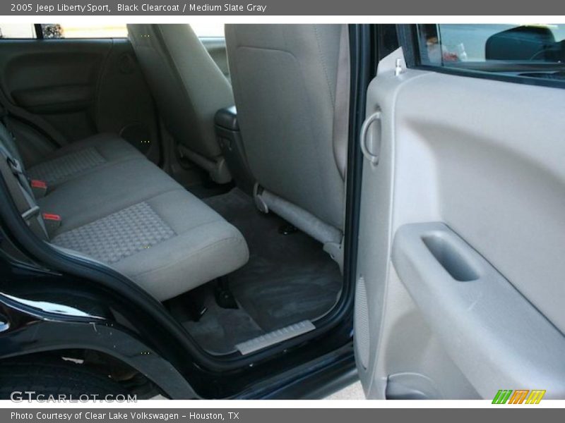 Black Clearcoat / Medium Slate Gray 2005 Jeep Liberty Sport