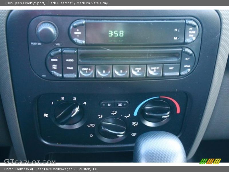 Black Clearcoat / Medium Slate Gray 2005 Jeep Liberty Sport