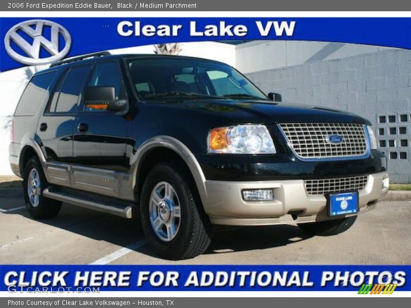 Black / Medium Parchment 2006 Ford Expedition Eddie Bauer