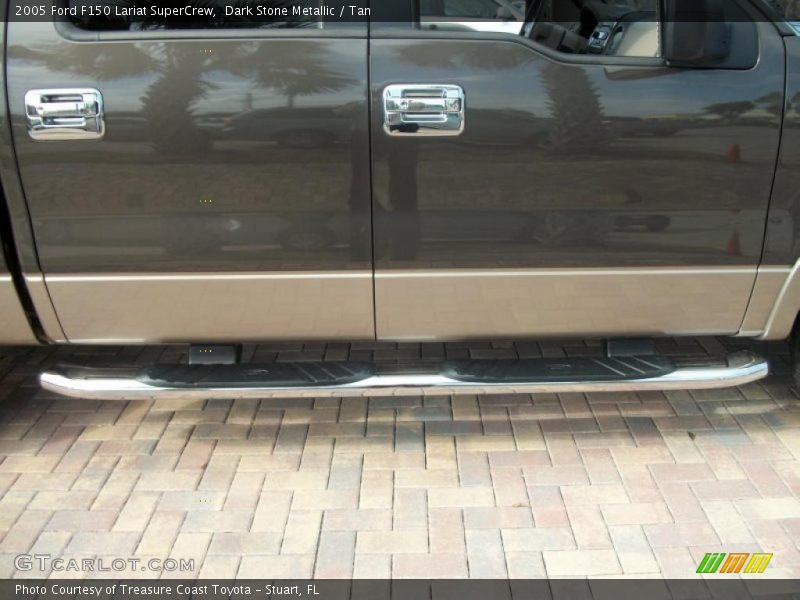 Dark Stone Metallic / Tan 2005 Ford F150 Lariat SuperCrew