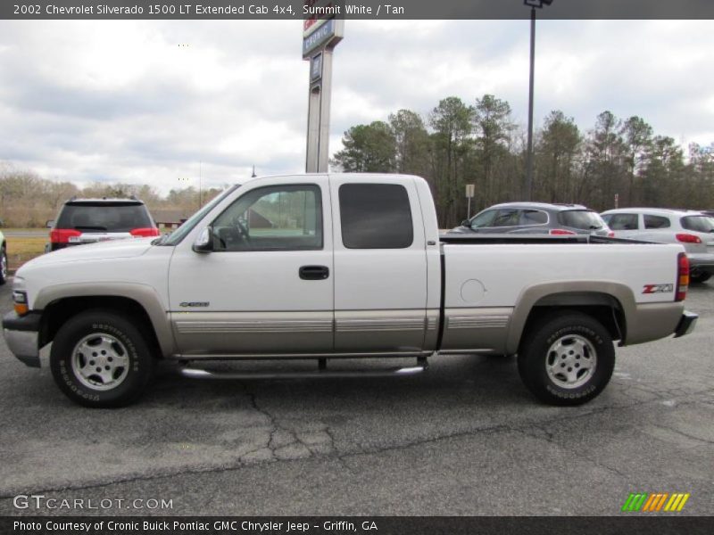 Summit White / Tan 2002 Chevrolet Silverado 1500 LT Extended Cab 4x4