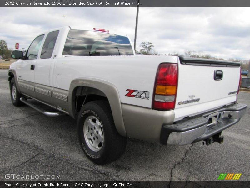 Summit White / Tan 2002 Chevrolet Silverado 1500 LT Extended Cab 4x4