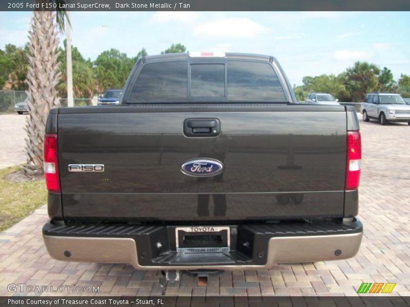 Dark Stone Metallic / Tan 2005 Ford F150 Lariat SuperCrew