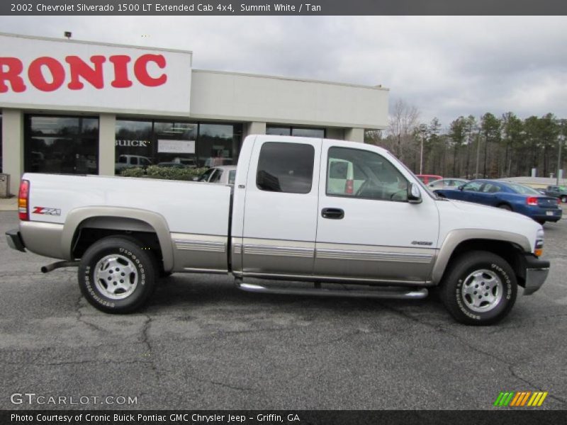 Summit White / Tan 2002 Chevrolet Silverado 1500 LT Extended Cab 4x4