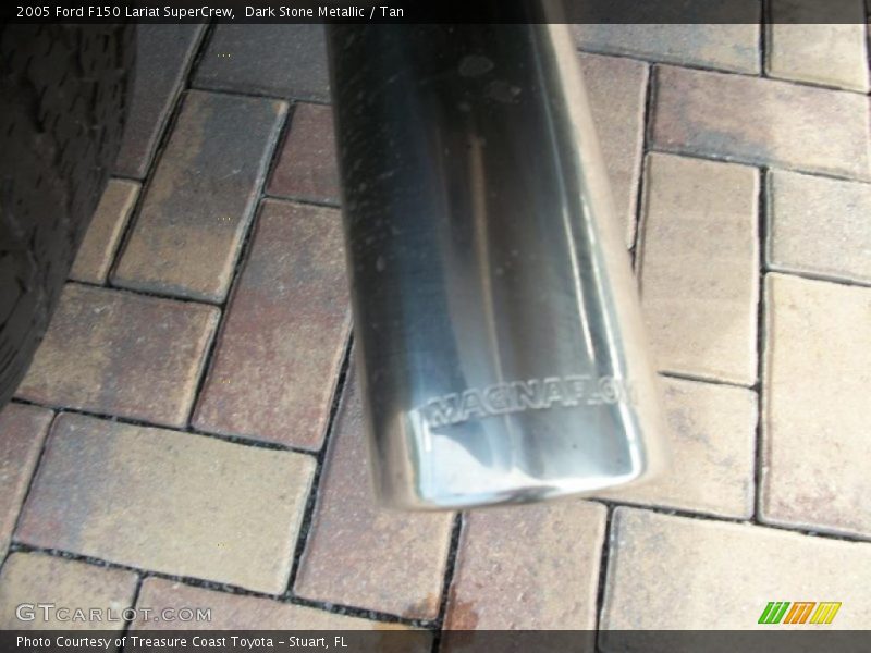 Dark Stone Metallic / Tan 2005 Ford F150 Lariat SuperCrew