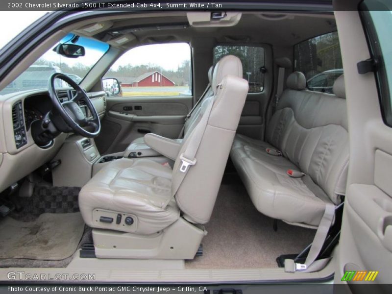 Summit White / Tan 2002 Chevrolet Silverado 1500 LT Extended Cab 4x4