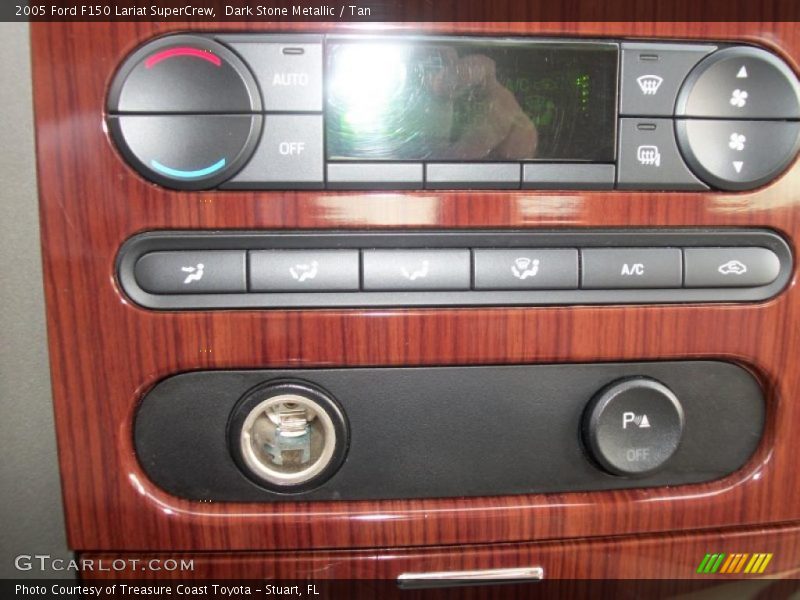 Dark Stone Metallic / Tan 2005 Ford F150 Lariat SuperCrew