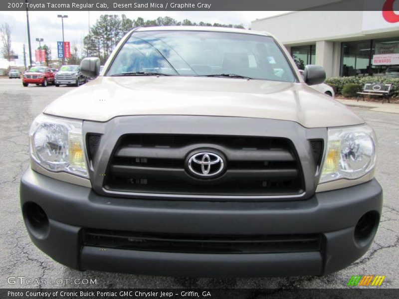 Desert Sand Mica / Graphite Gray 2007 Toyota Tacoma Regular Cab