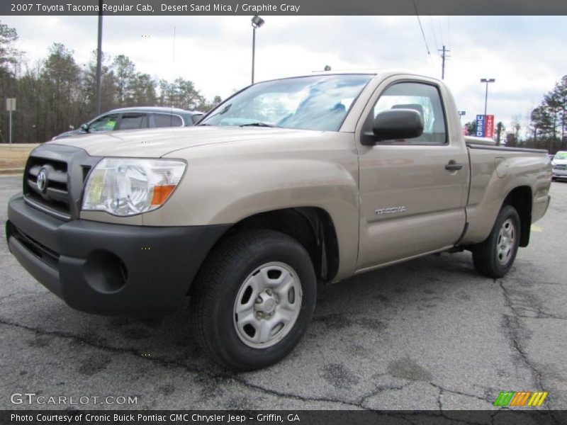 Desert Sand Mica / Graphite Gray 2007 Toyota Tacoma Regular Cab
