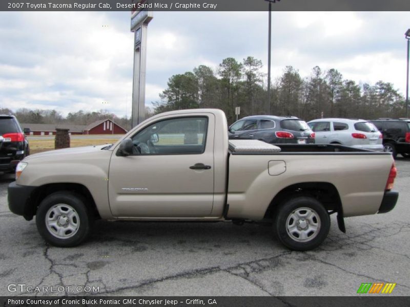 Desert Sand Mica / Graphite Gray 2007 Toyota Tacoma Regular Cab