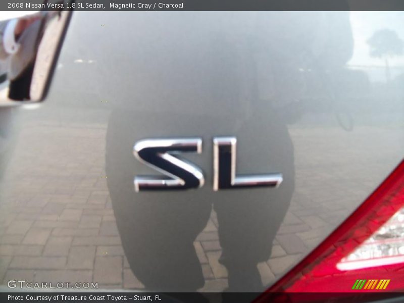 Magnetic Gray / Charcoal 2008 Nissan Versa 1.8 SL Sedan