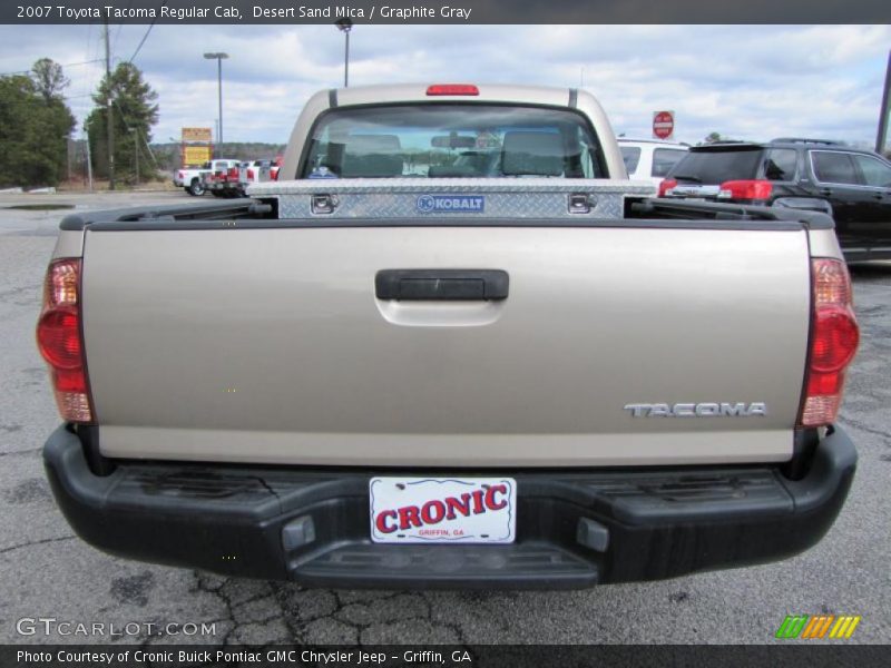 Desert Sand Mica / Graphite Gray 2007 Toyota Tacoma Regular Cab