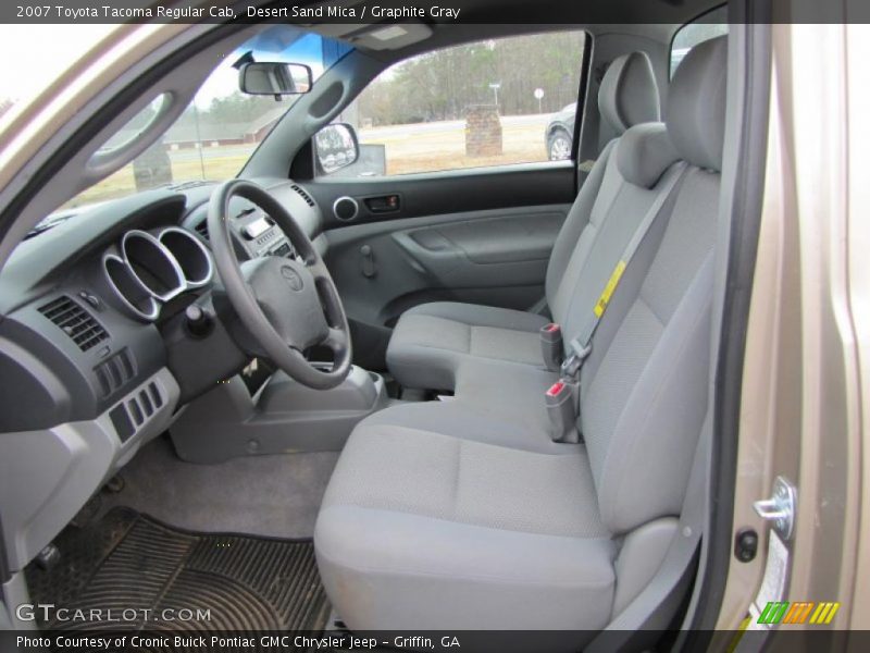Desert Sand Mica / Graphite Gray 2007 Toyota Tacoma Regular Cab