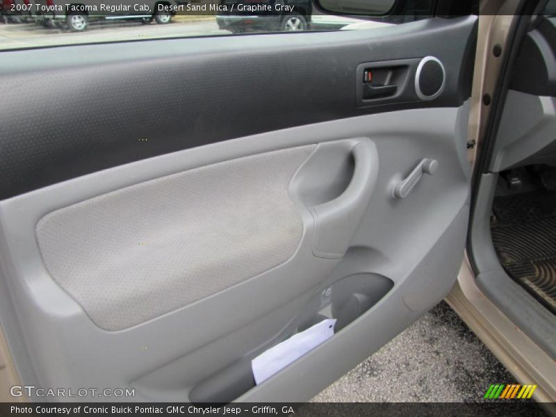 Desert Sand Mica / Graphite Gray 2007 Toyota Tacoma Regular Cab
