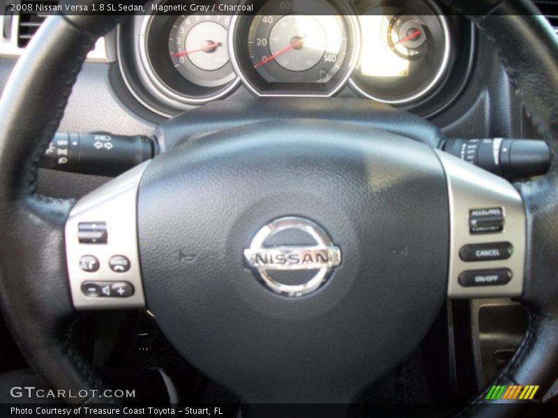 Magnetic Gray / Charcoal 2008 Nissan Versa 1.8 SL Sedan