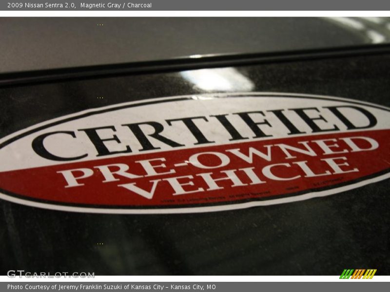 Magnetic Gray / Charcoal 2009 Nissan Sentra 2.0