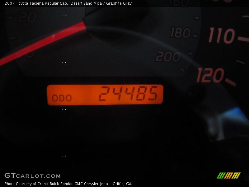 Desert Sand Mica / Graphite Gray 2007 Toyota Tacoma Regular Cab