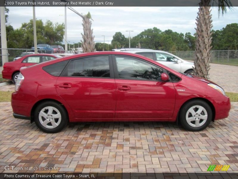 Barcelona Red Metallic / Dark Gray 2009 Toyota Prius Hybrid
