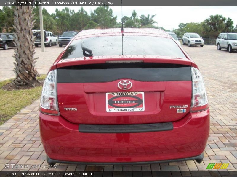 Barcelona Red Metallic / Dark Gray 2009 Toyota Prius Hybrid