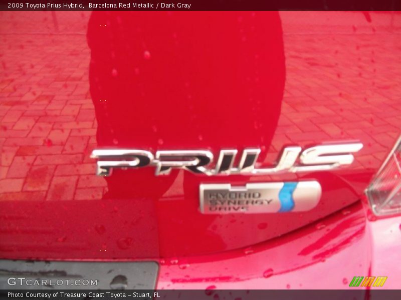 Barcelona Red Metallic / Dark Gray 2009 Toyota Prius Hybrid