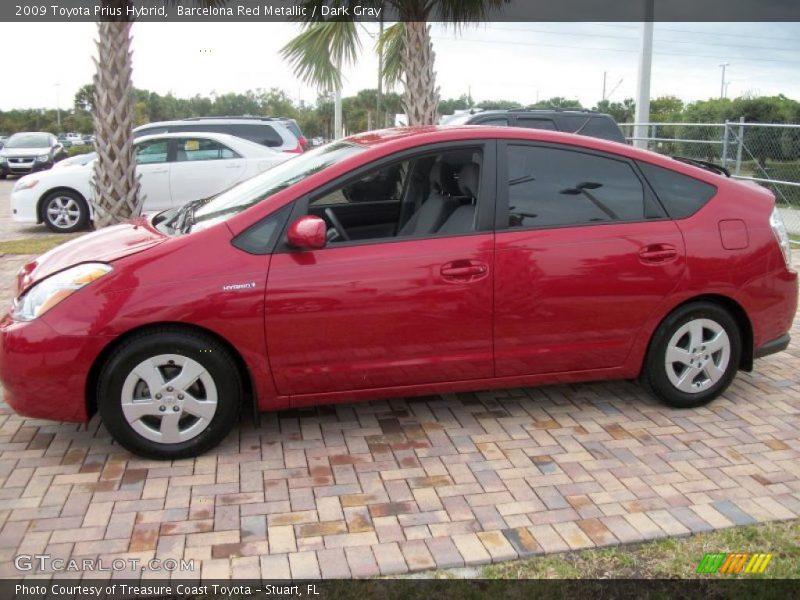 Barcelona Red Metallic / Dark Gray 2009 Toyota Prius Hybrid