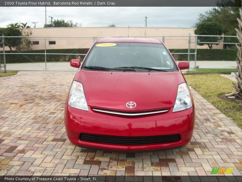 Barcelona Red Metallic / Dark Gray 2009 Toyota Prius Hybrid