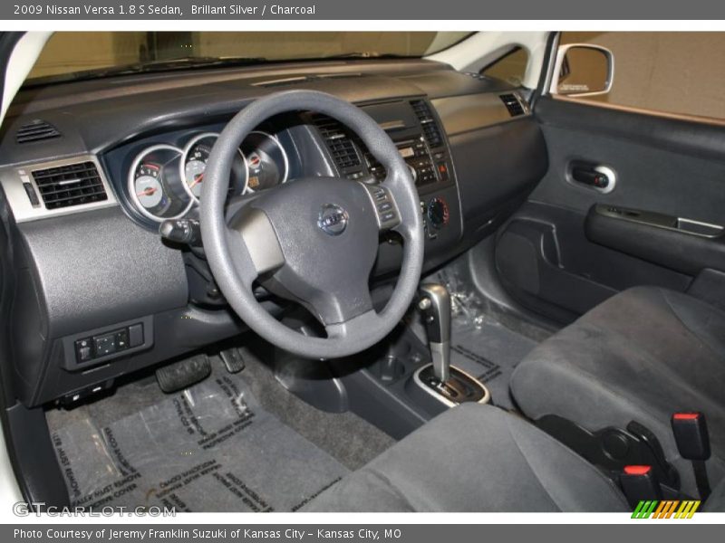 Brillant Silver / Charcoal 2009 Nissan Versa 1.8 S Sedan