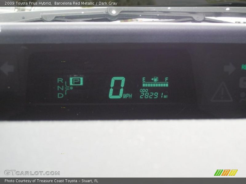 Barcelona Red Metallic / Dark Gray 2009 Toyota Prius Hybrid