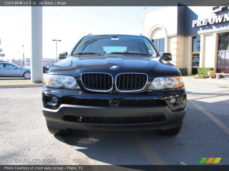 Jet Black / Beige 2004 BMW X5 3.0i