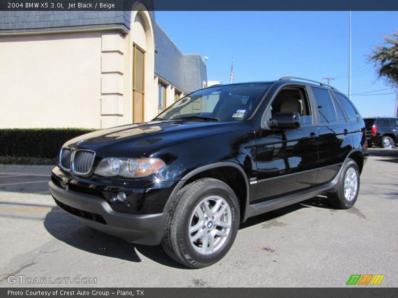 Jet Black / Beige 2004 BMW X5 3.0i
