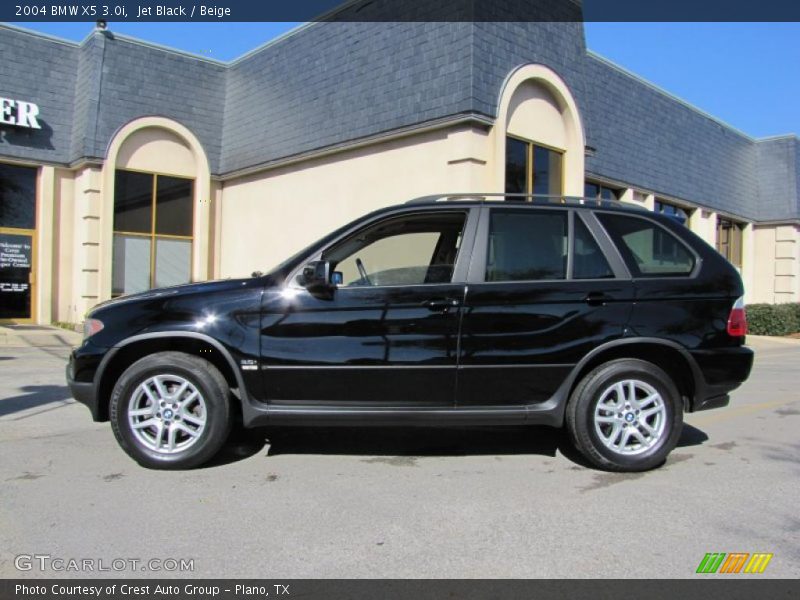 Jet Black / Beige 2004 BMW X5 3.0i