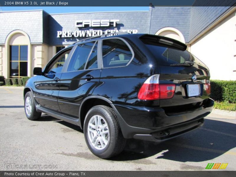 Jet Black / Beige 2004 BMW X5 3.0i