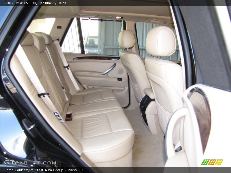 Jet Black / Beige 2004 BMW X5 3.0i