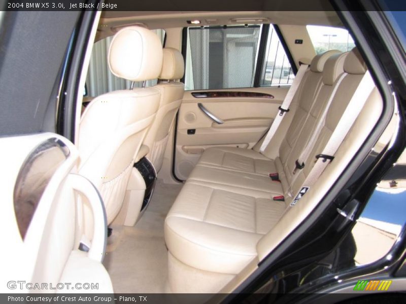 Jet Black / Beige 2004 BMW X5 3.0i