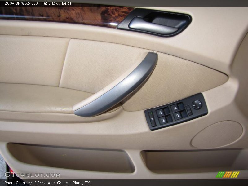 Jet Black / Beige 2004 BMW X5 3.0i