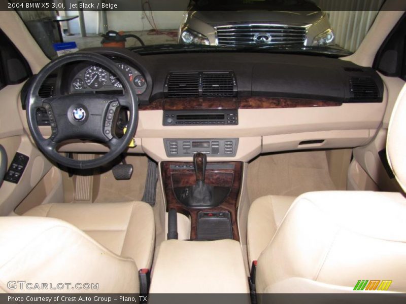 Jet Black / Beige 2004 BMW X5 3.0i