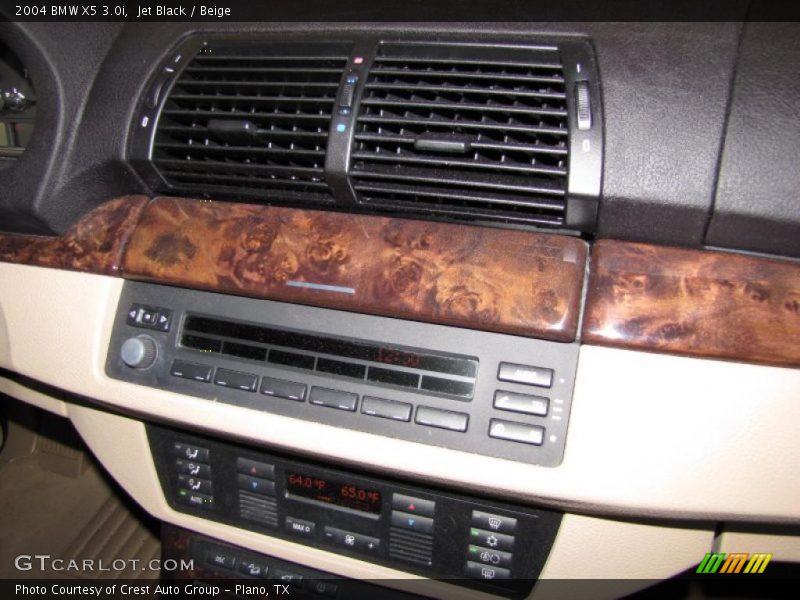Jet Black / Beige 2004 BMW X5 3.0i
