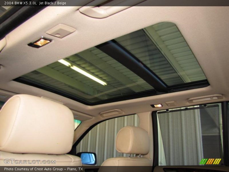 Jet Black / Beige 2004 BMW X5 3.0i