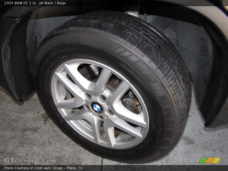 Jet Black / Beige 2004 BMW X5 3.0i