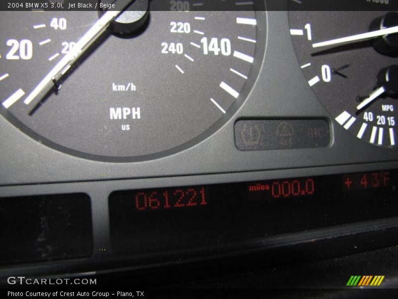 Jet Black / Beige 2004 BMW X5 3.0i
