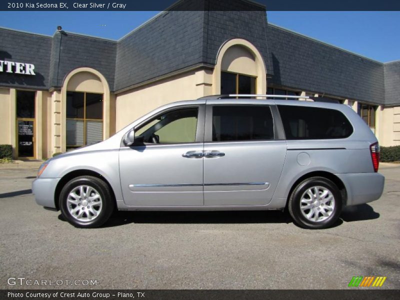Clear Silver / Gray 2010 Kia Sedona EX