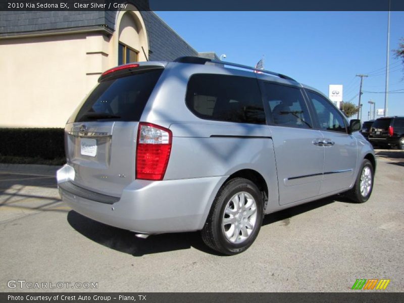 Clear Silver / Gray 2010 Kia Sedona EX