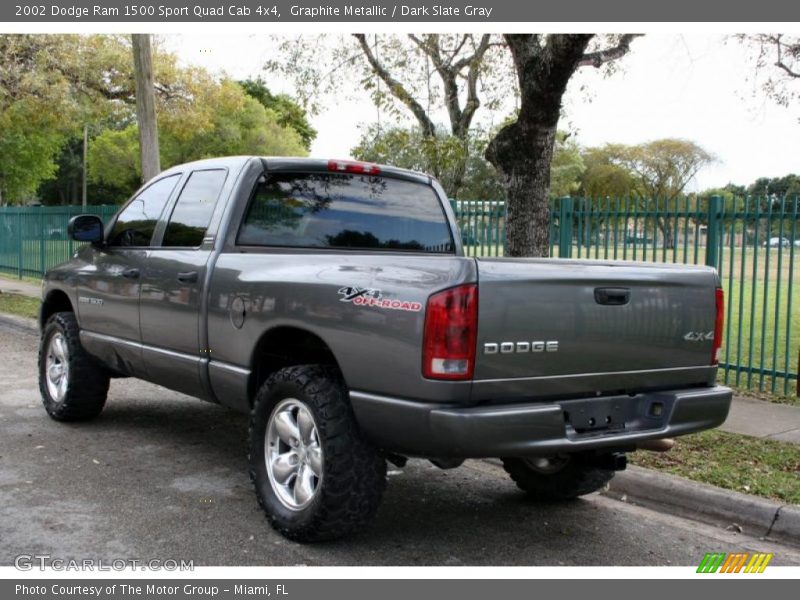 Graphite Metallic / Dark Slate Gray 2002 Dodge Ram 1500 Sport Quad Cab 4x4