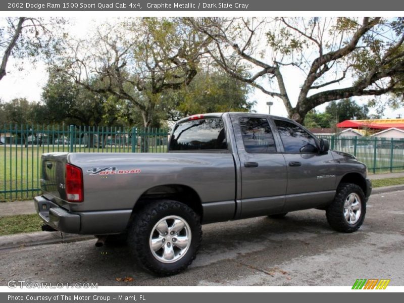 Graphite Metallic / Dark Slate Gray 2002 Dodge Ram 1500 Sport Quad Cab 4x4