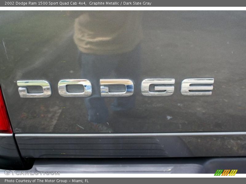 Graphite Metallic / Dark Slate Gray 2002 Dodge Ram 1500 Sport Quad Cab 4x4