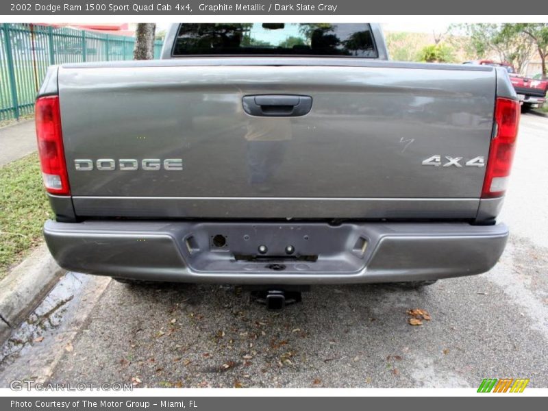 Graphite Metallic / Dark Slate Gray 2002 Dodge Ram 1500 Sport Quad Cab 4x4