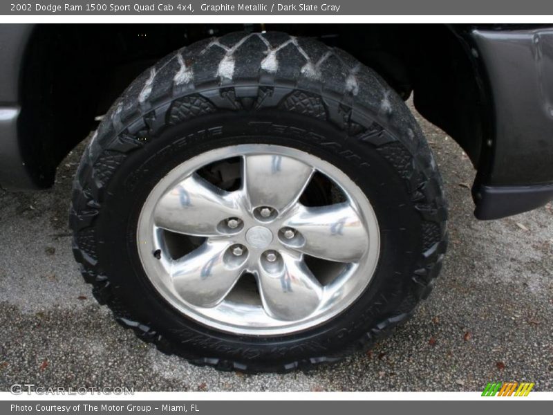 Graphite Metallic / Dark Slate Gray 2002 Dodge Ram 1500 Sport Quad Cab 4x4