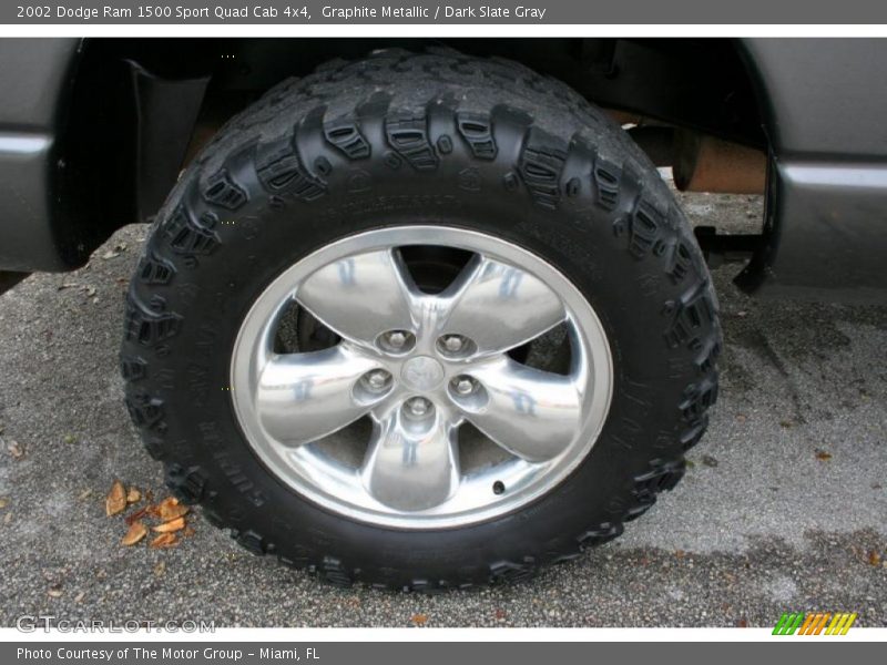 Graphite Metallic / Dark Slate Gray 2002 Dodge Ram 1500 Sport Quad Cab 4x4