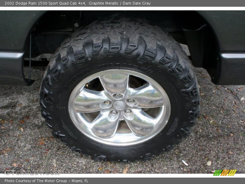 Graphite Metallic / Dark Slate Gray 2002 Dodge Ram 1500 Sport Quad Cab 4x4