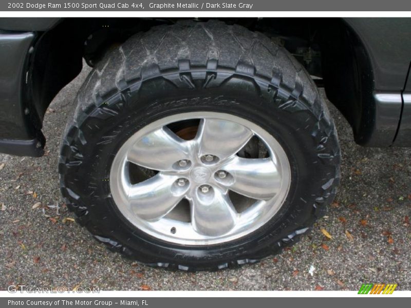 Graphite Metallic / Dark Slate Gray 2002 Dodge Ram 1500 Sport Quad Cab 4x4